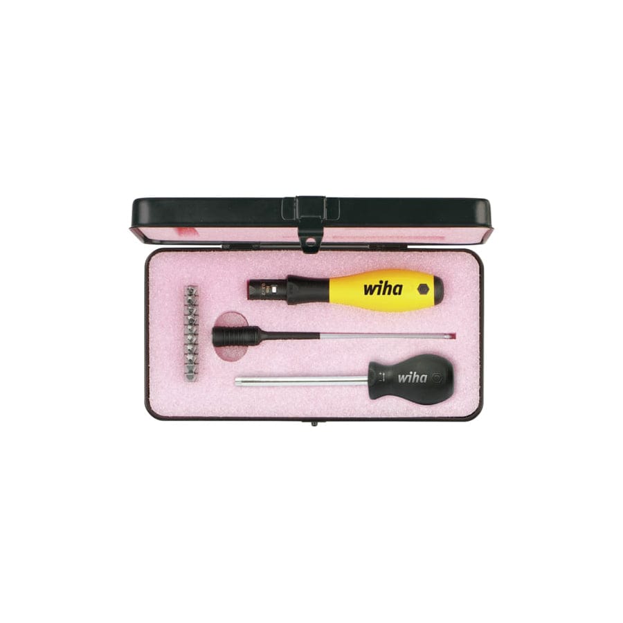 Wiha WHA43898 TorqueVario®-S ESD Screwdriver Set, 14 Piece (inc. Case) | Duco Car Parts UK