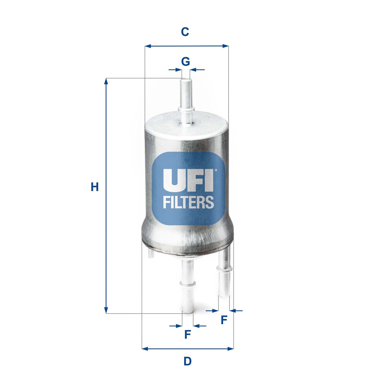 UFI 31.845.00 Fuel Filter For Skoda Fabia Ii Hatchback (542)
