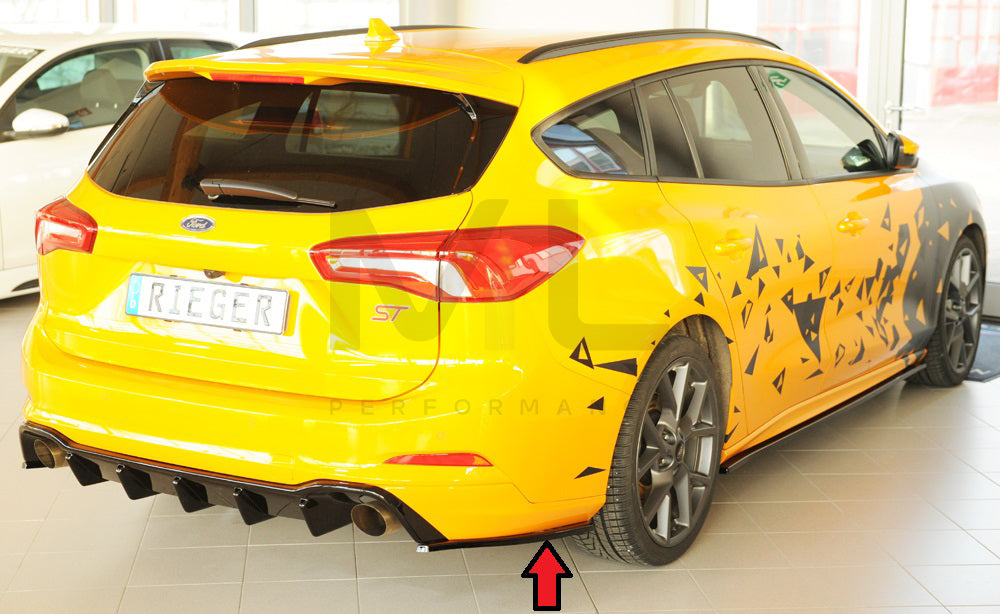 Rieger 00088244 Ford DEH Focus 4 Rear Side Splitter (Inc. Focus 4 ST) 3 | Duco Car Parts UK Car Parts