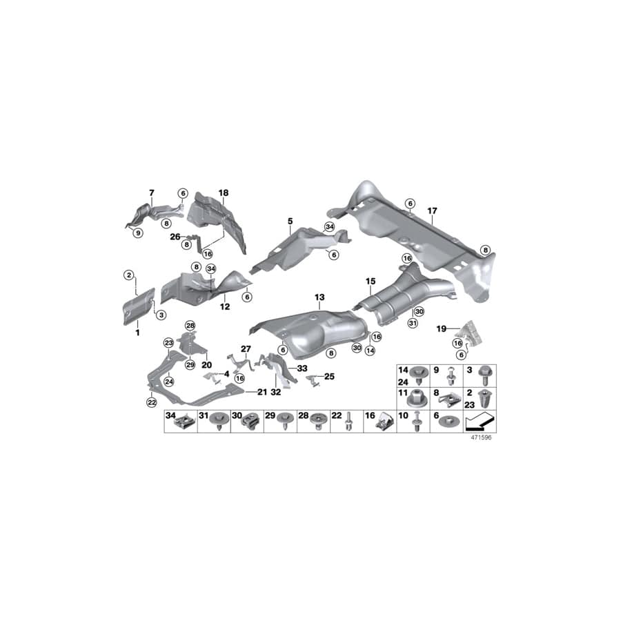 Genuine BMW 51487188286 M E70 F16 Holder (Inc. X6 50iX 4.0, X6 50iX 4.4 & X5 40iX) | Duco Car Parts UK Car Parts