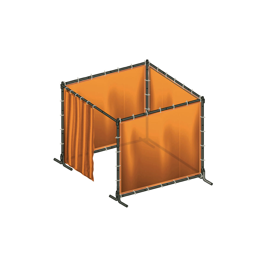 Gys 075351 Welding Booth Opticab 240.O - Orange Ce (4 Screens 2.4X1.8M) Welding Accessories