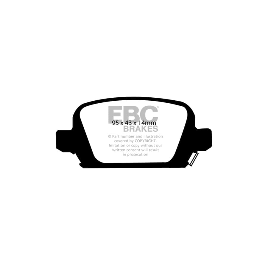 EBC PDKR701 Opel Vauxhall Corsa C Ultimax Rear Brake Pad & Plain Disc Kit - Girling/TRW Caliper 2 | Duco Car Parts UK Car Parts