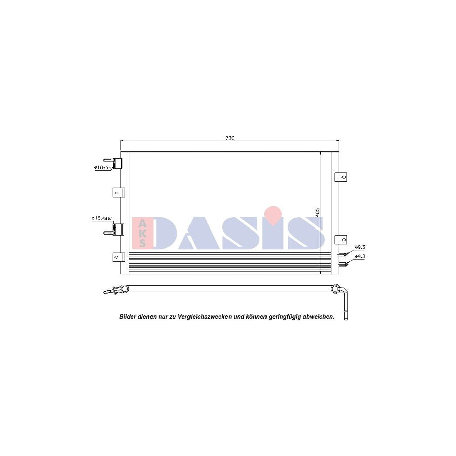 AKS Dasis 132007N Air Conditioning Condenser | Duco Car Parts UK