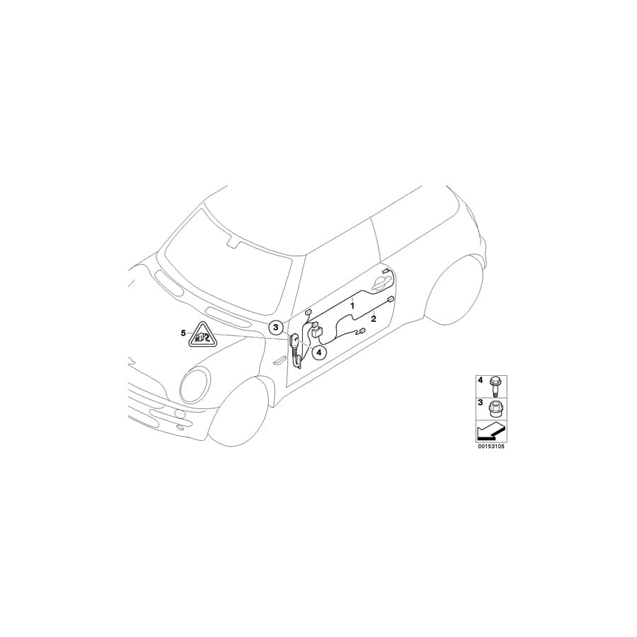 Genuine BMW 61129142408 Clubman R56 Wiring Set Hifi Passenger'S Side (Inc. Cooper d, Cooper D & Cooper S) | Duco Car Parts UK Car Parts