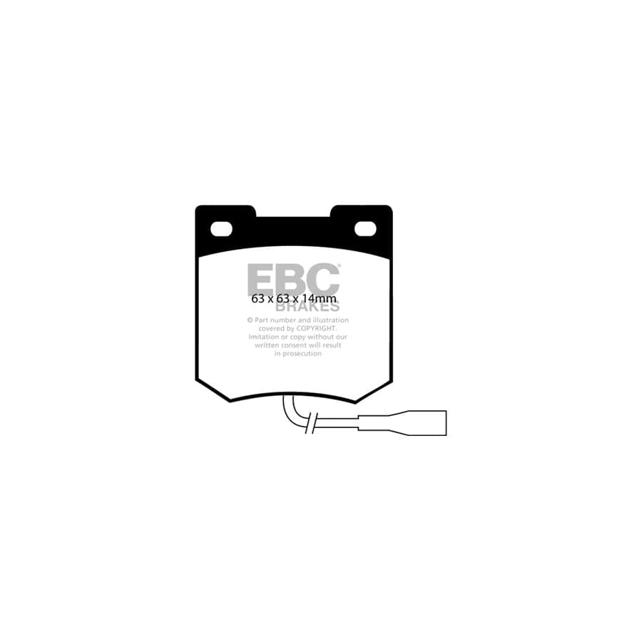 EBC PDKF1891 Talbot Ultimax Front Brake Pad & Plain Disc Kit (Inc. Avenger & Sunbeam) 2 | Duco Car Parts UK Car Parts