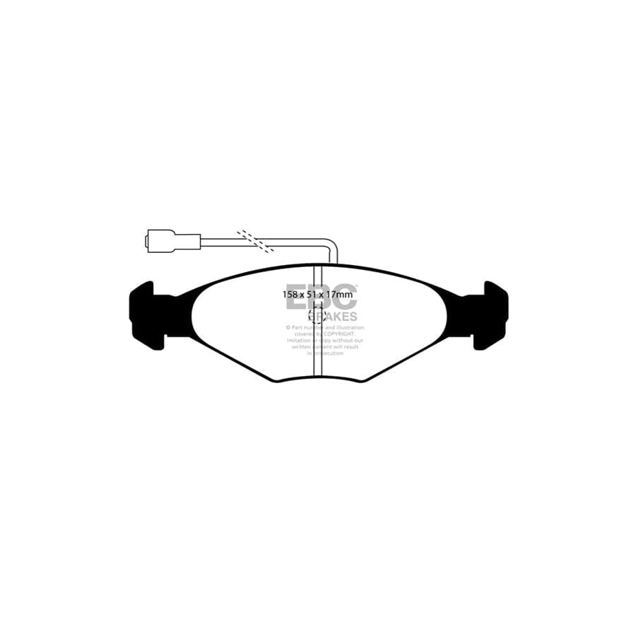 EBC PDKF1890 Talbot Ultimax Front Brake Pad & Plain Disc Kit (Inc. Alpine & Solara) 2 | Duco Car Parts UK Car Parts