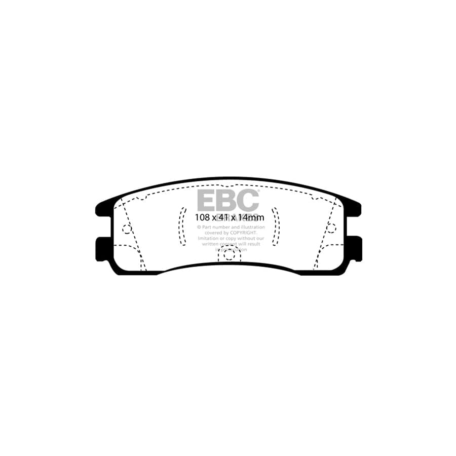 EBC PDKR710 Opel Vauxhall Sintra Ultimax Rear Brake Pad & Plain Disc Kit 2 | Duco Car Parts UK Car Parts