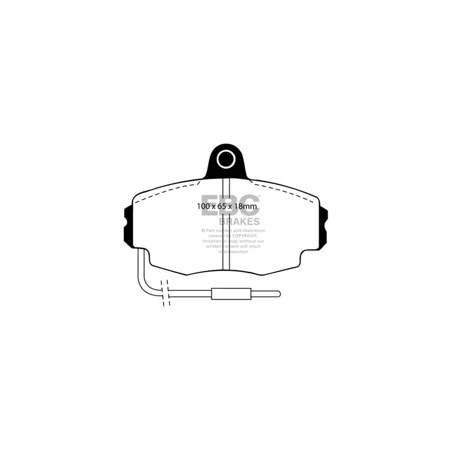 EBC PDKF1552 Peugeot Ultimax Front Brake Pad & Plain Disc Kit - Bendix Caliper (Inc. 205 & 309) 2 | Duco Car Parts UK Car Parts