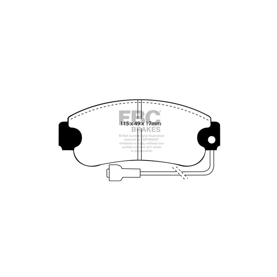 EBC PDKF1889 Talbot Ultimax Front Brake Pad & Plain Disc Kit (Inc. Alpine & Solara) 2 | Duco Car Parts UK Car Parts