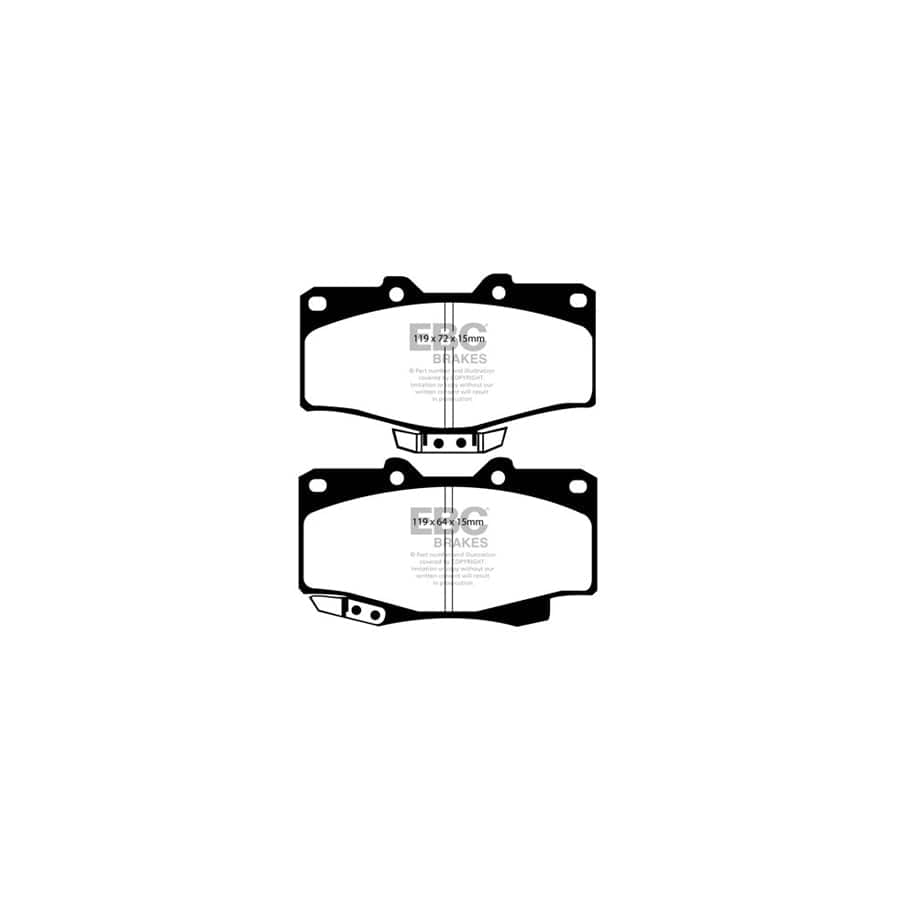EBC PDKF1899 Toyota Ultimax Front Brake Pad & Plain Disc Kit 2 | Duco Car Parts UK Car Parts