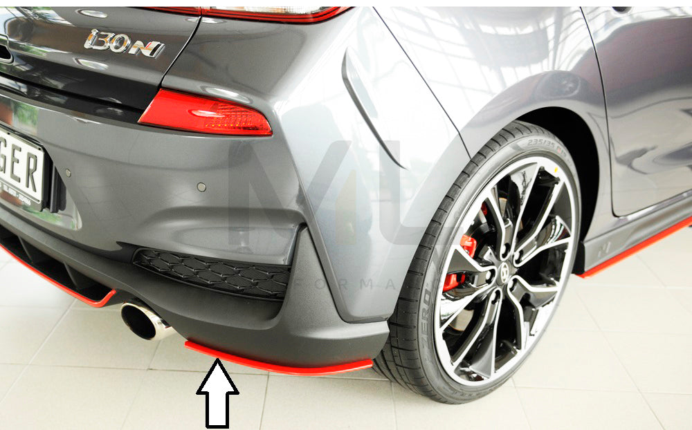 Rieger 00076003 Hyundai Rear Side Splitter (i30 N-Performance & i30 N) 3 | Duco Car Parts UK Car Parts