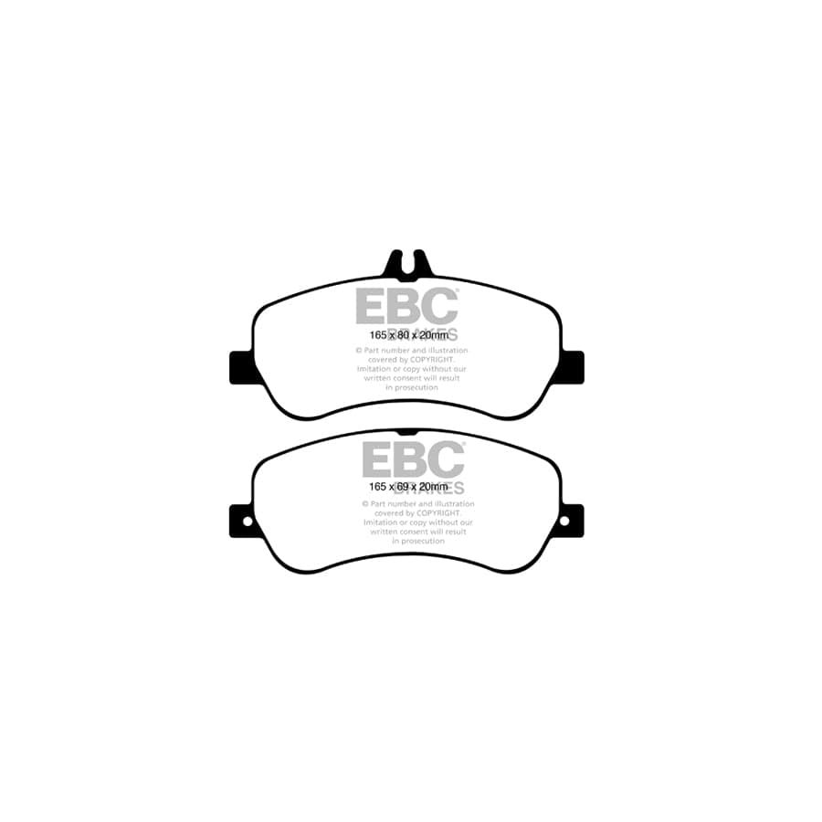 EBC PDKF1234 Mercedes-Benz X204 Ultimax Front Brake Pad & Plain Disc Kit 2 | Duco Car Parts UK Car Parts
