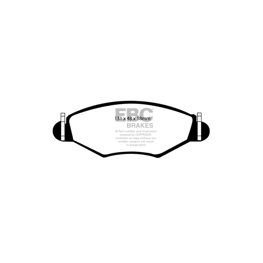 EBC PDKF1555 Peugeot Ultimax Front Brake Pad & Plain Disc Kit (Inc. 206 & 306) 2 | Duco Car Parts UK Car Parts