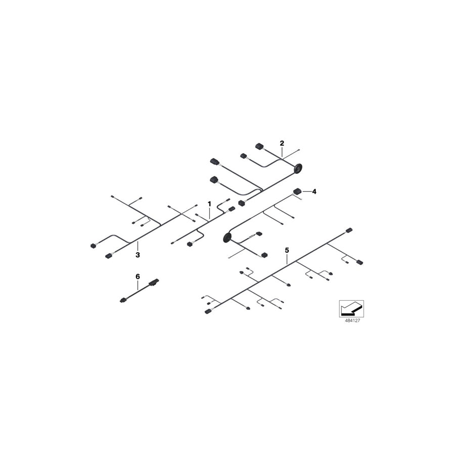 Genuine BMW 61129271772 F01 F04 F02 Wiring Harness, Rear Slip Angle Control (Inc. Hybrid 7, 740i & 730Ld) | Duco Car Parts UK
