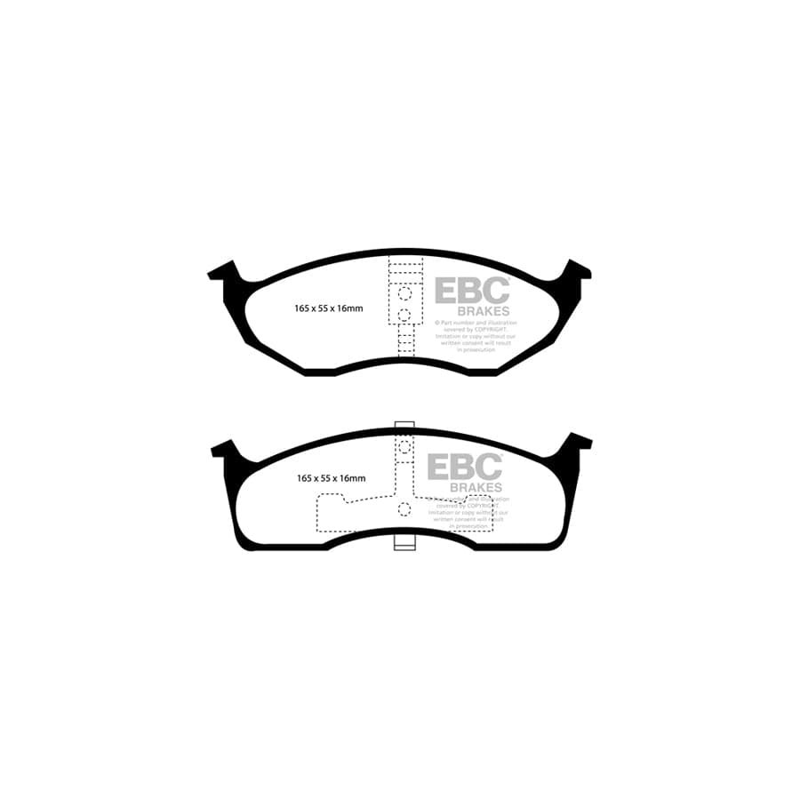 EBC PDKF2234 Chrysler 300M Ultimax Front Brake Pad & Plain Disc Kit 2 | Duco Car Parts UK Car Parts