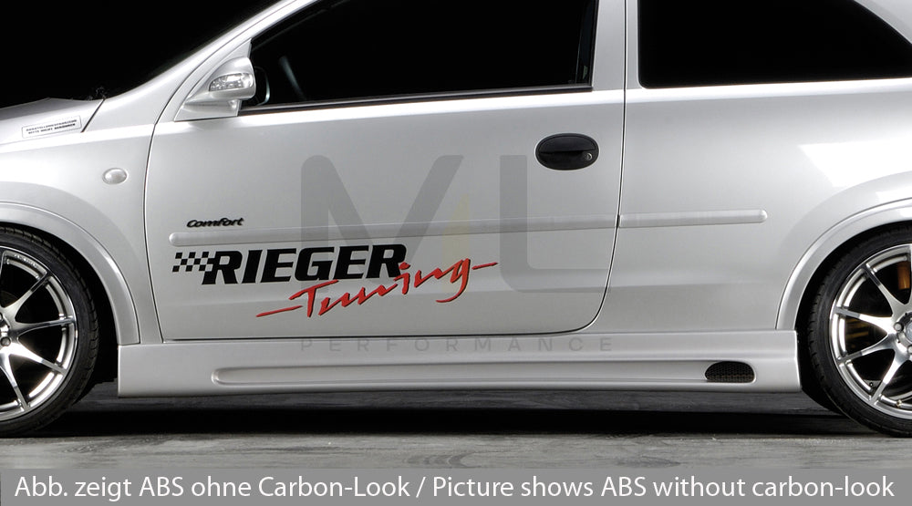 Rieger 00099311 Opel Corsa C Side Skirt 1 | Duco Car Parts UK Car Parts