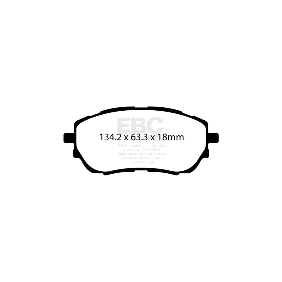 EBC PDKF1902 Toyota Ultimax Front Brake Pad & Plain Disc Kit - Bosch Caliper (Inc. Auris & Corolla) 2 | Duco Car Parts UK Car Parts