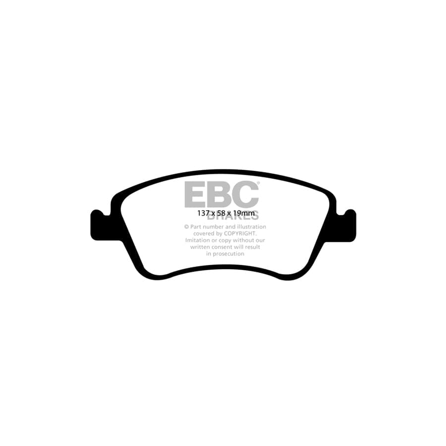 EBC PDKF1900 Toyota Ultimax Front Brake Pad & Plain Disc Kit - Bosch/Akebono Caliper (Inc. Auris & Corolla) 2 | Duco Car Parts UK Car Parts