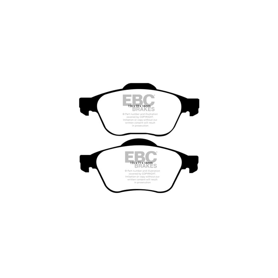 EBC PDKF1911 Toyota Avensis Ultimax Front Brake Pad & Plain Disc Kit 2 | Duco Car Parts UK Car Parts