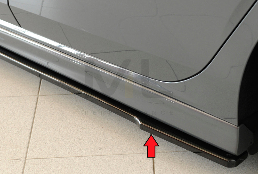 Rieger 00088211 SEAT, VW 5F Leon & Mk7 Mk8 Golf Side Skirt Splitter (Inc. Leon Cupra/FR & Mk7 Mk8 Golf GTD/GTE/GTI/R) 1 | Duco Car Parts UK Car Parts