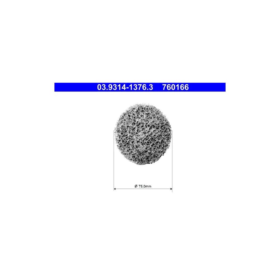 ATE 03.9314-1376.3 Cleaning Disc, Wheel Hub Cleaning Set