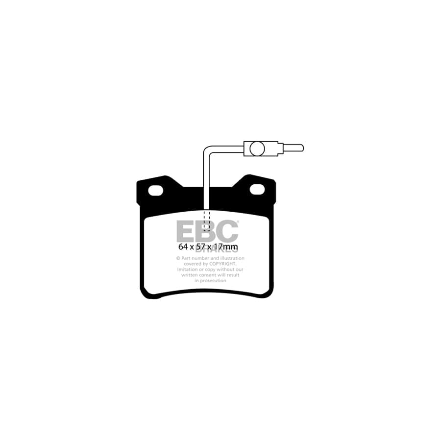 EBC PDKR728 Peugeot 607 Ultimax Rear Brake Pad & Plain Disc Kit - ATE Caliper 2 | Duco Car Parts UK Car Parts