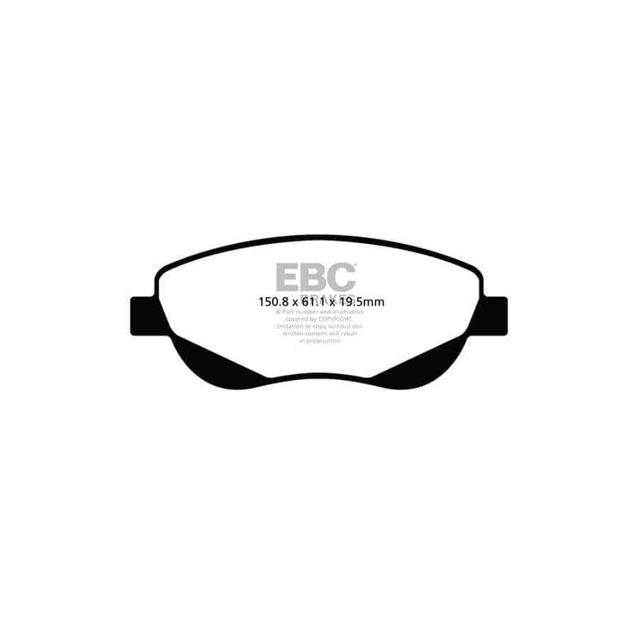 EBC PDKF1915 Toyota Ultimax Front Brake Pad & Plain Disc Kit (Inc. Avensis & Verso) 2 | Duco Car Parts UK Car Parts
