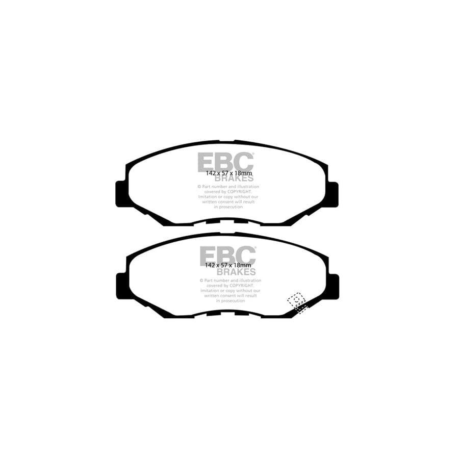 EBC PDKF2238 Honda Element Ultimax Front Brake Pad & Plain Disc Kit - Akebono Caliper 2 | Duco Car Parts UK Car Parts