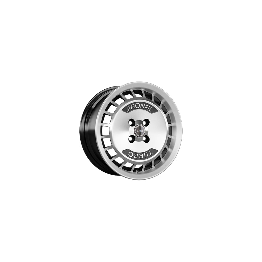 Ronal R10 TURBO 7x15 ET37 10R5704.02X/022 Black Front Diamond Cut Wheel | Duco Car Parts UK Car Parts