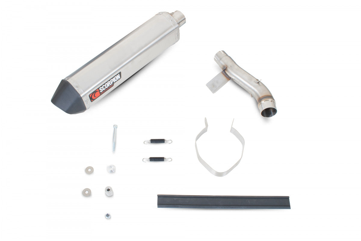 Scorpion RHA100SEO Honda CBF600 Serket Parallel Slip-On - Brushed Stainless Steel Sleeve | Duco Car Parts UK UK