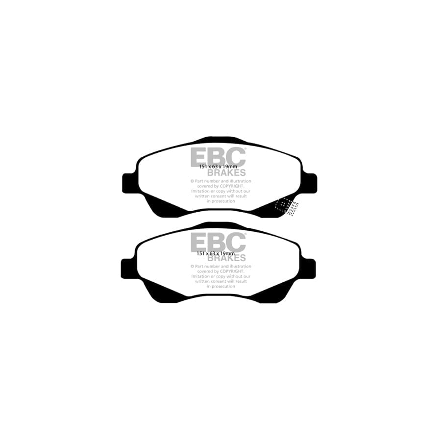 EBC PDKF1913 Toyota Avensis Ultimax Front Brake Pad & Plain Disc Kit 2 | Duco Car Parts UK Car Parts