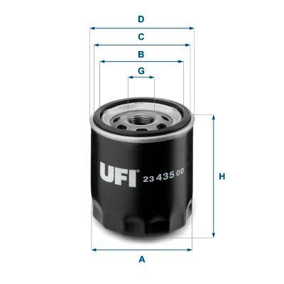 UFI 23.435.00 Oil Filter