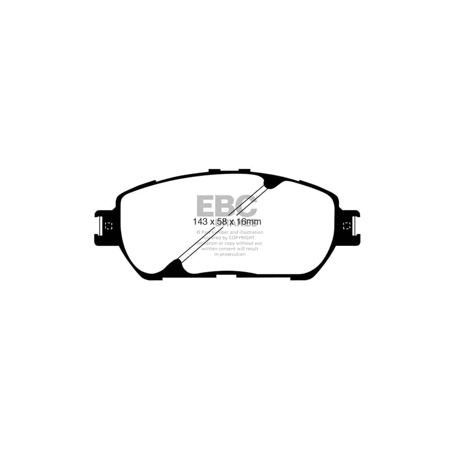 EBC PDKF2243 Toyota Windom Ultimax Front Brake Pad & Plain Disc Kit 2 | Duco Car Parts UK Car Parts