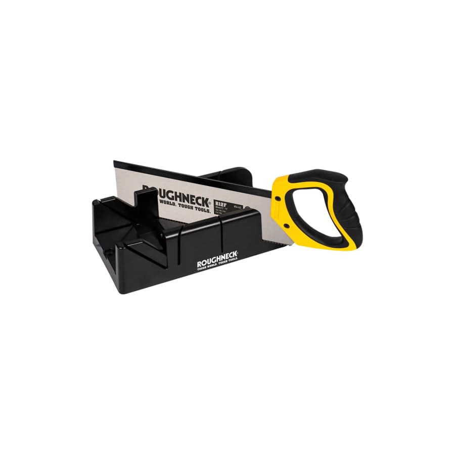 Roughneck ROU34490 Mitre Box & Hardpoint Tenon Saw Set 300mm (12in) | Duco Car Parts UK