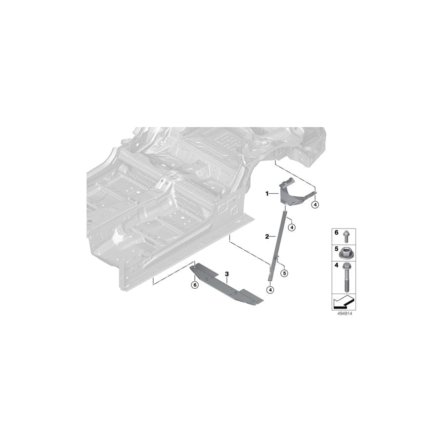 Genuine BMW 51617439405 G14 Torsion Link, Rear Left (Inc. M850iX, 840iX & 840dX) | Duco Car Parts UK Car Parts