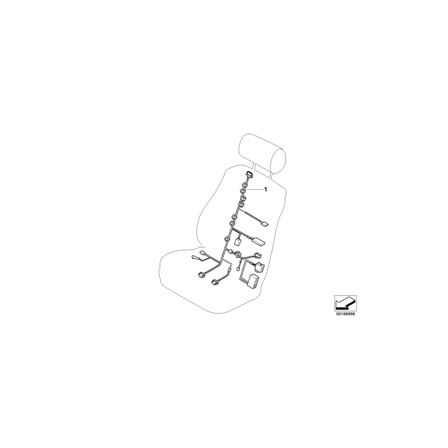 Genuine BMW 61129155600 E70 Wiring Set Seat, Driver'S Side (Inc. X5 3.5d, X5 4.8i & X5 3.0si) | Duco Car Parts UK Car Parts