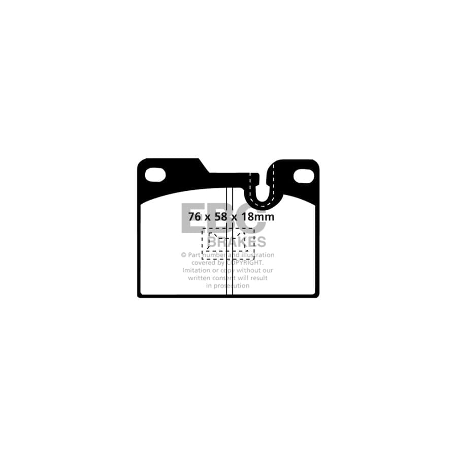 EBC PDKR737 Porsche 944 Ultimax Rear Brake Pad & Plain Disc Kit - ATE Caliper 2 | Duco Car Parts UK Car Parts