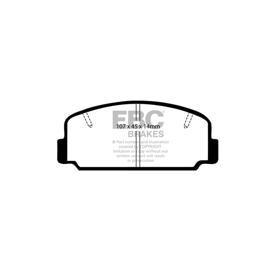 EBC PDKF1928 Toyota Ultimax Front Brake Pad & Plain Disc Kit (Inc. Carina, Celica, Corolla) 2 | Duco Car Parts UK Car Parts