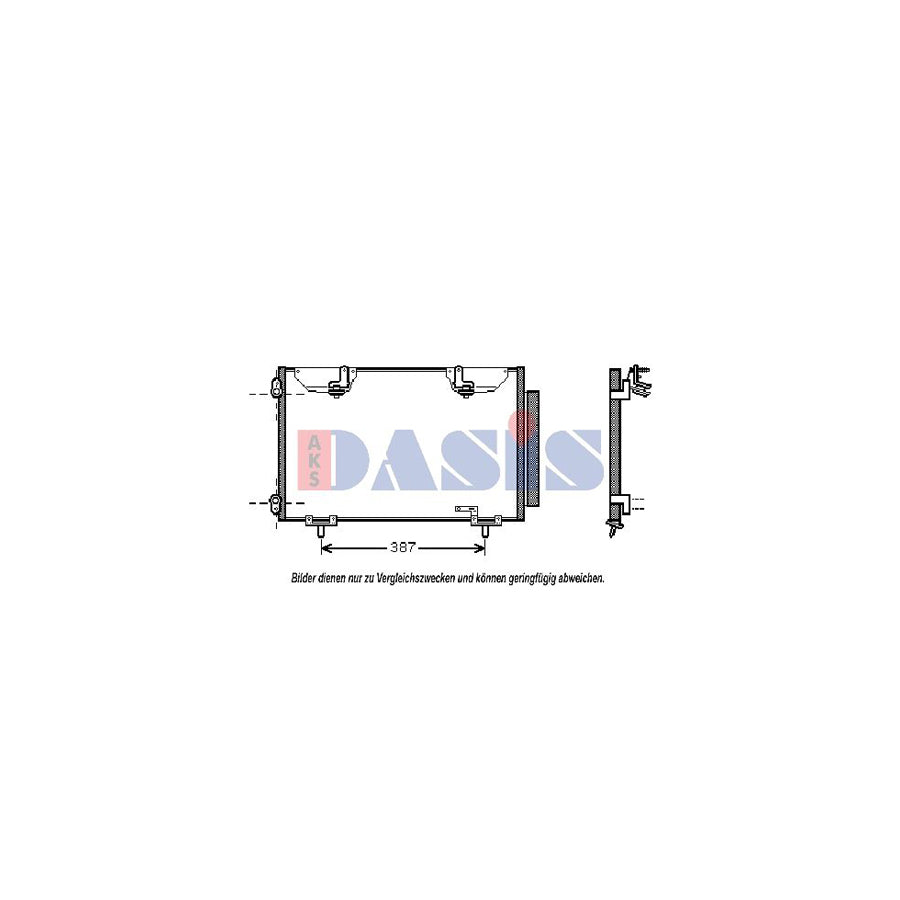 AKS Dasis 212024N Air Conditioning Condenser For Toyota Avensis | Duco Car Parts UK