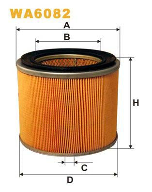 WIX Filters WA6082 Air Filter For Kia Ceres Platform / Chassis