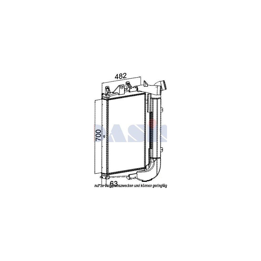 AKS Dasis 137017N Intercooler | Duco Car Parts UK
