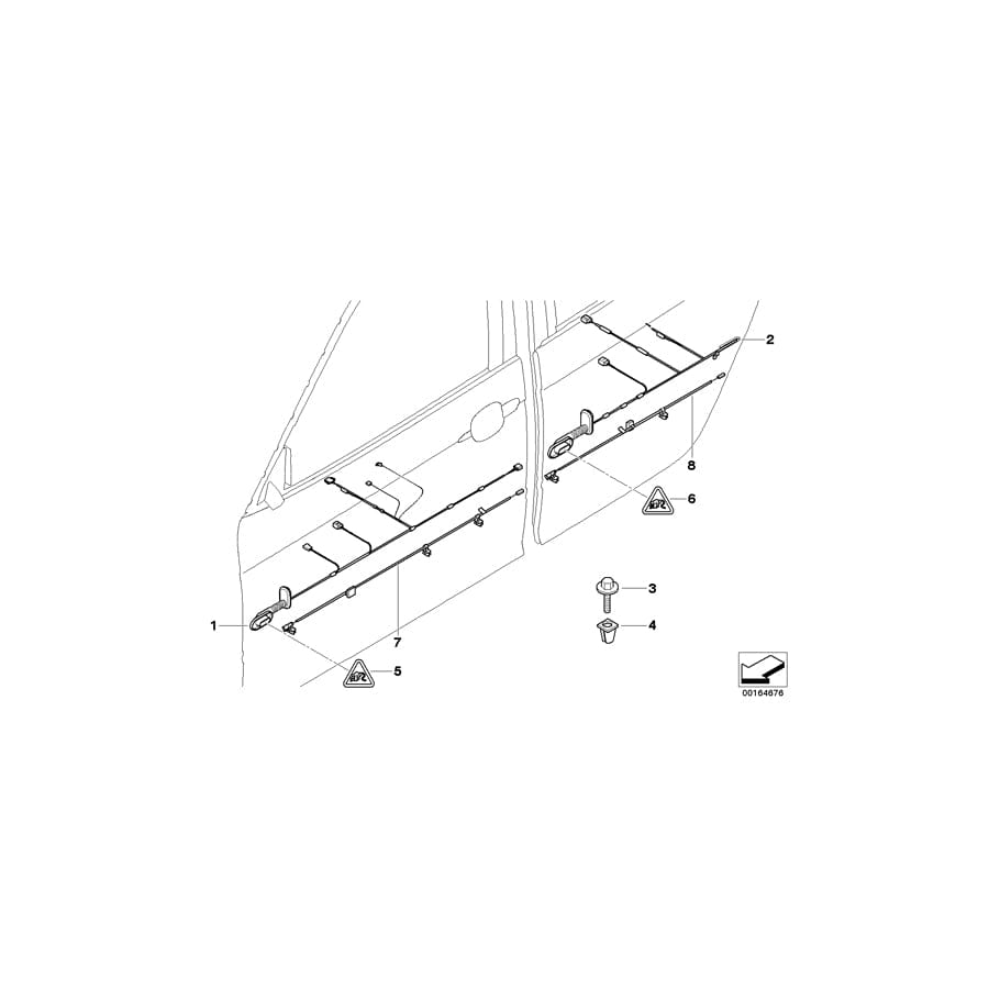 Genuine BMW 61123427749 E83 E83 Wiring Co-Drivers Side (Inc. X3 3.0i, X3 2.0i & X3 3.0d) | Duco Car Parts UK Car Parts