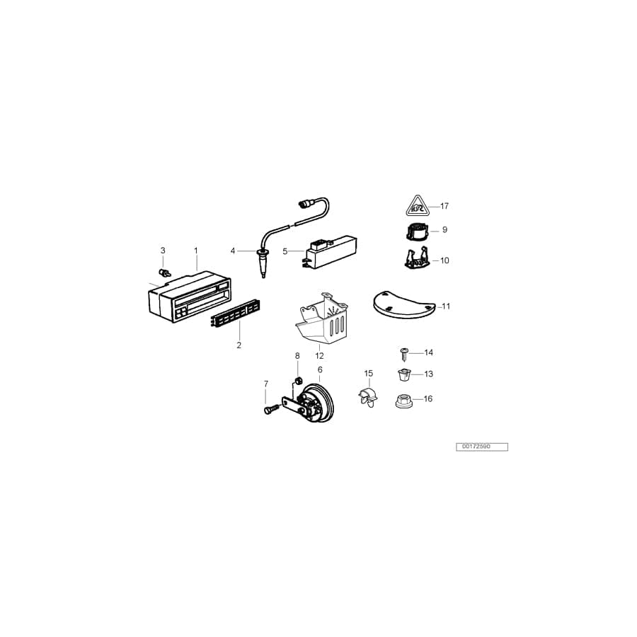 Genuine BMW 65818357687 E36 Input Unit On-Board Computer Uncoded ESPANOL (Inc. 316i, 318i & 325td) | Duco Car Parts UK Car Parts