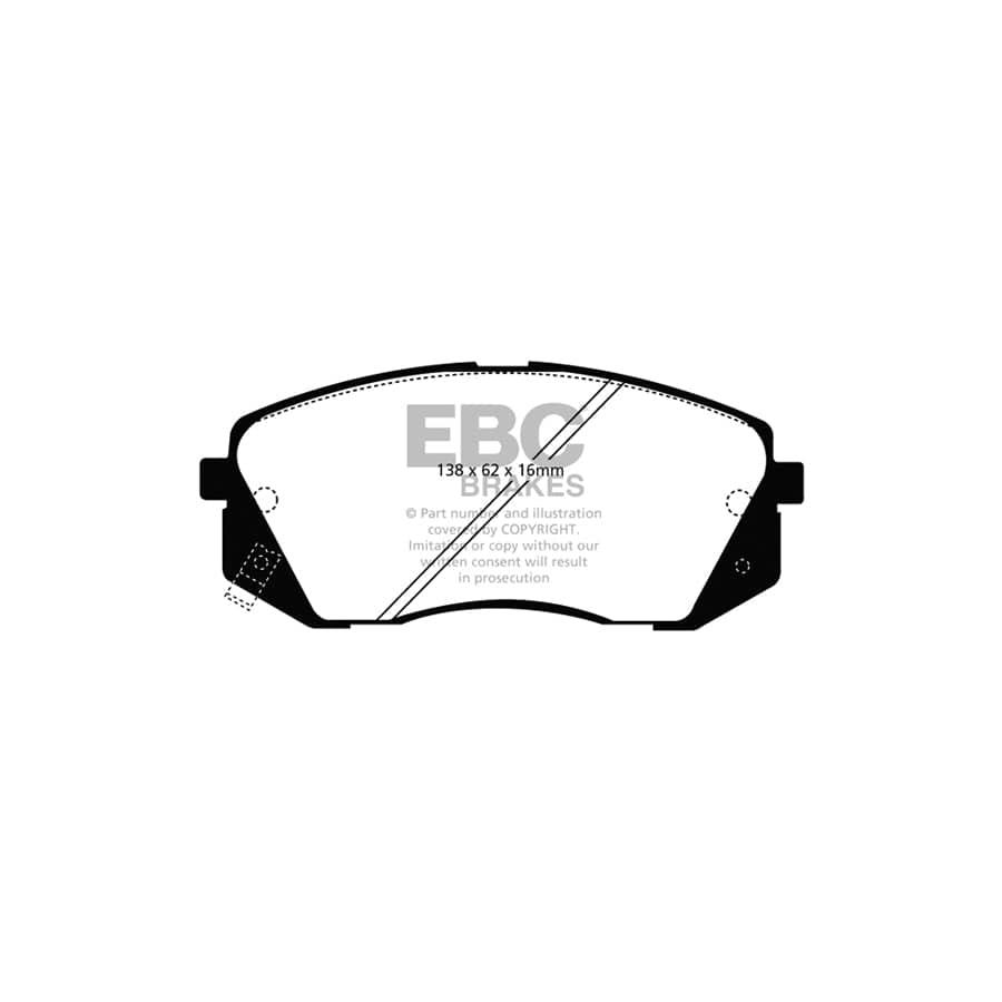 EBC PDKF2259 Hyundai Kia Ultimax Front Brake Pad & Plain Disc Kit (Inc. Kona & e-Niro) 2 | Duco Car Parts UK Car Parts