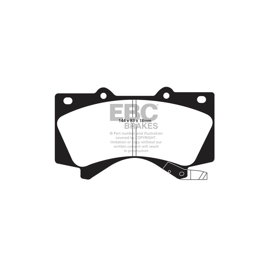 EBC PDKF2260 Lexus Toyota Ultimax Front Brake Pad & Plain Disc Kit (Inc. LX450, LX570, Landcruiser, Sequoia) 2 | Duco Car Parts UK Car Parts