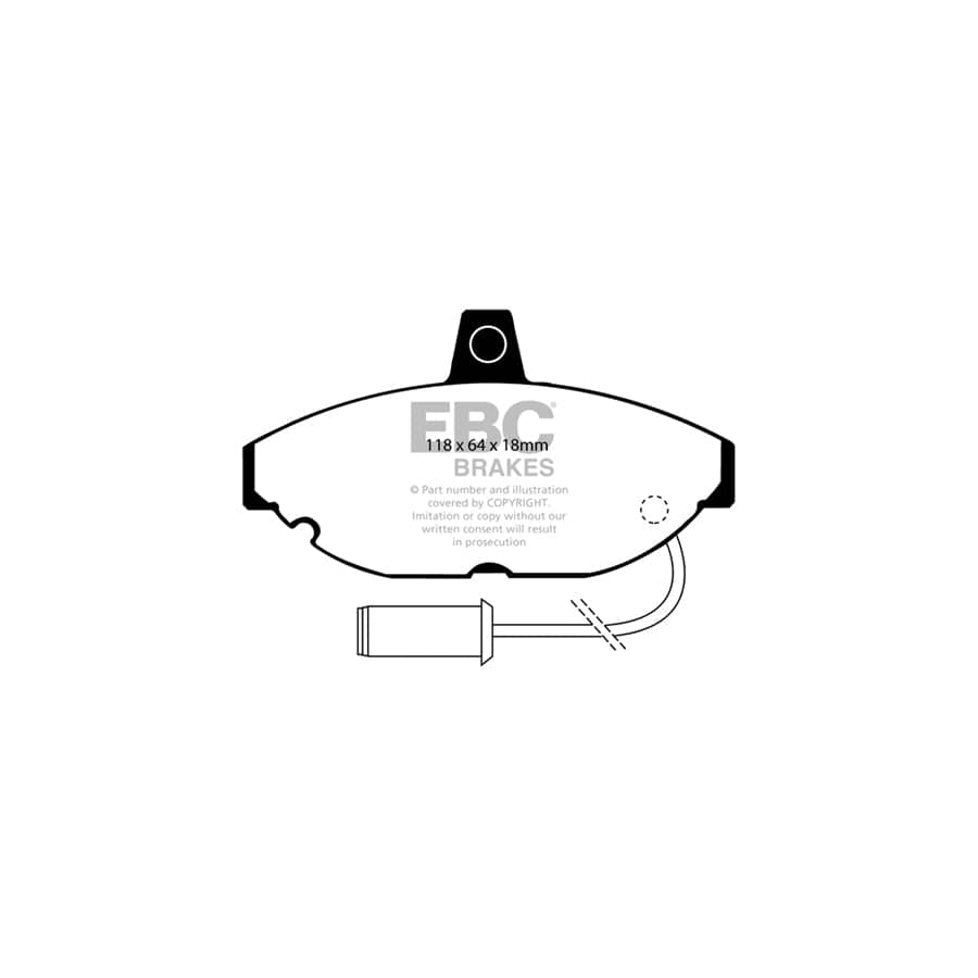 EBC PDKF193 Austin Mg Reliant Ultimax Front Brake Pad & Plain Disc Kit (Inc. Maestro, Montego, Scimitar Sabre) 2 | Duco Car Parts UK Car Parts