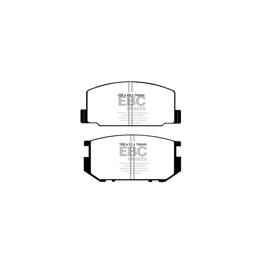 EBC PDKF1929 Toyota Carina Ultimax Front Brake Pad & Plain Disc Kit 2 | Duco Car Parts UK Car Parts