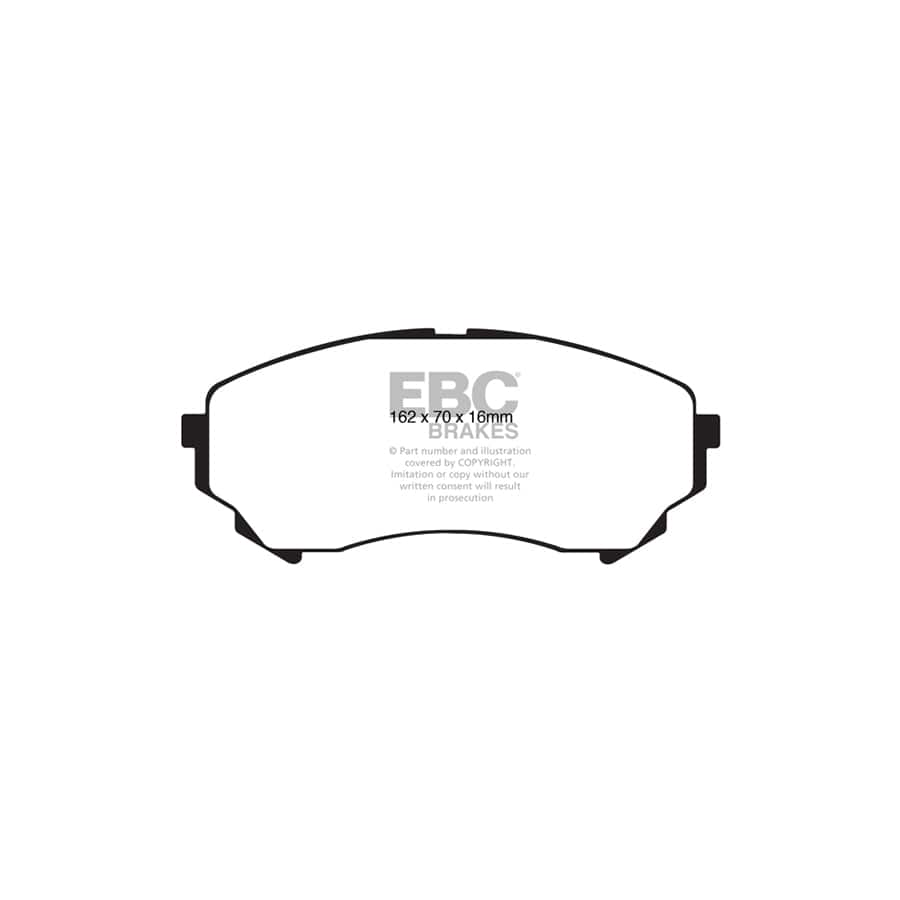 EBC PD02KF149 Cadillac CTS Redstuff Front Brake Pad & Plain Disc Kit 2 | Duco Car Parts UK Car Parts