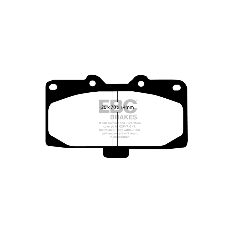 EBC DP1200 Nissan 180SX Ultimax Front Brake Pads - Sumitomo Caliper 2 | Duco Car Parts UK Car Parts