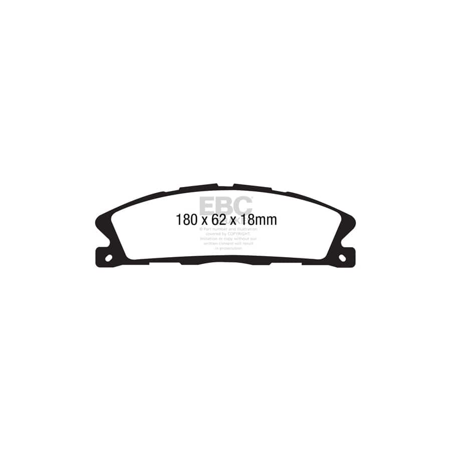 EBC PDKF2268 Ford Ultimax Front Brake Pad & Plain Disc Kit (Inc. Explorer & Flex) 2 | Duco Car Parts UK Car Parts